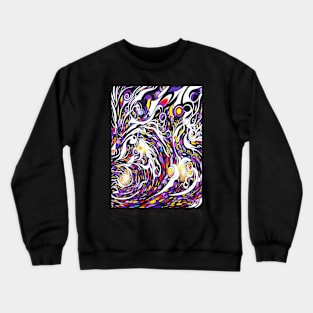 Spiral Galaxy Drawing Black Hearts Magical Adventure Crewneck Sweatshirt